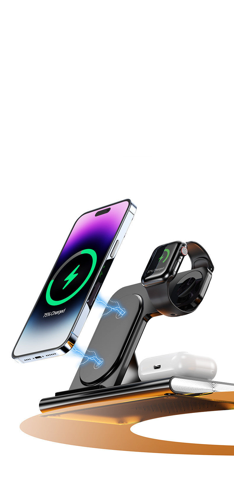 Fashion Folding Four-in-one Wireless Charger
