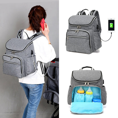 Multifunctional large-capacity mother and baby bag
