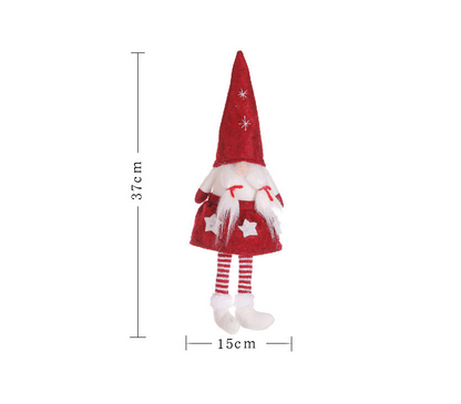 Christmas Decoration Faceless Doll Girl Figurine