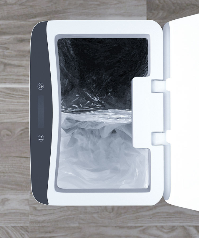 Smart household trash can