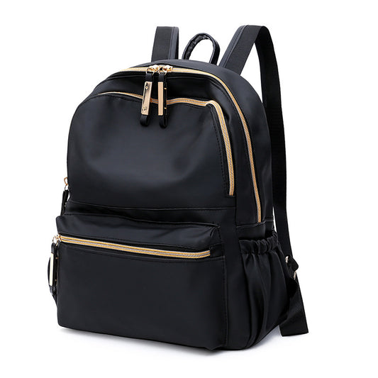 Waterproof Oxford Backpack Women Black School Bags